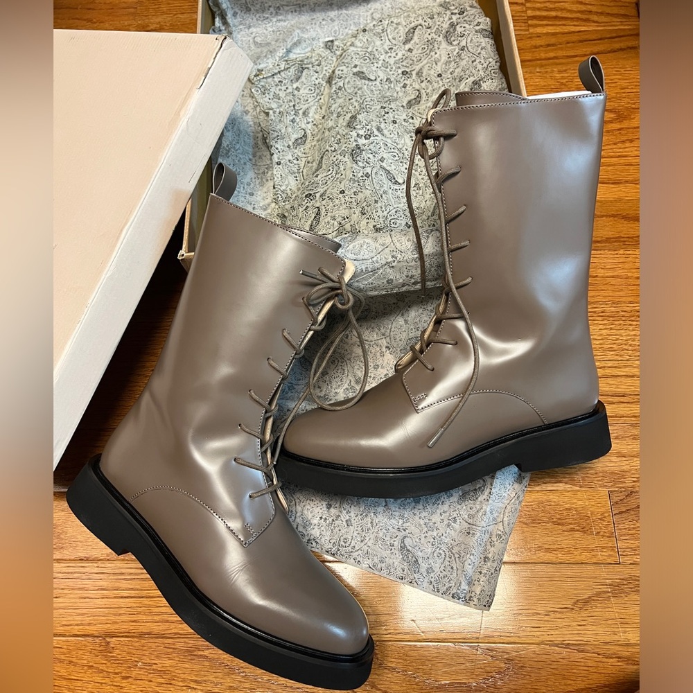 Pilcro Brown Lace-Up Boots for Women - Picture 12 of 14